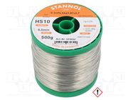 Tin; lead free; Sn95,5Ag3,8Cu0,7; 0.5mm; 0.5kg; reel; 217°C; HS10 STANNOL