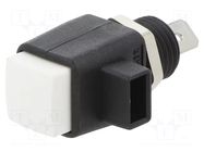 Laboratory clamp; white; 16A; screw,spring clamp; nickel; L: 44mm SCHÜTZINGER