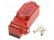 Safety switch: key operated; XCSC; NC + NO x2; IP67; metal; red TELEMECANIQUE SENSORS