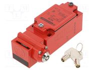 Safety switch: key operated; XCSC; NC x2 + NO; IP67; metal; red TELEMECANIQUE SENSORS