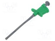 Clip-on probe; pincers type; 6A; green; Grip capac: max.4.5mm ELECTRO-PJP