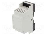 Enclosure: for DIN rail mounting; Y: 90mm; X: 35mm; Z: 58mm; grey 