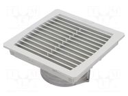 Fan: AC; axial; 230VAC; 256m3/h; 42dBA; IP55; 252x119x252mm; grey WEIDMÜLLER