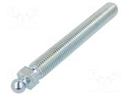 Pin; M20; steel; Ø: 15mm; Plating: zinc; Thread len: 150mm FATH
