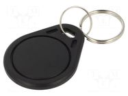 RFID pendant; ISO/IEC14443-3-A; plastic; black; 13.56MHz SYSTEM 7 SECURITY