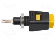 Laboratory clamp; yellow; 70VDC; 33VAC; 16A; screw,spring clamp SCHÜTZINGER