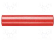 Connector: 4mm banana; adapter; red; 70VDC; 16A; 45mm; -10÷70°C SCHÜTZINGER