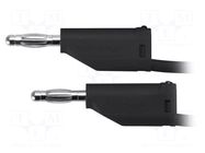 Test lead; 70VDC; 33VAC; 32A; banana plug 4mm,both sides; black SCHÜTZINGER