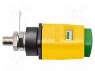 Laboratory clamp; yellow-green; 70VDC; 33VAC; 16A; nickel SCHÜTZINGER