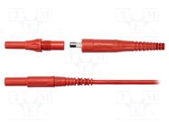 Test leads; Inom: 8A; Len: 1m; banana plug 4mm x2; test leads x2 SCHÜTZINGER