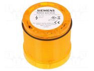 Module: light signaller; yellow; LED; 24VDC; 24VAC; IP65; 8WD44 SIEMENS