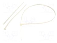 Cable tie; L: 1200mm; W: 12.5mm; natural; polyamide; 1112N FIX&FASTEN