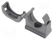 Bracket; polyamide 6; PMACLIP SFH; grey; Size: 23; PMACLIP PMA