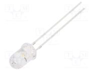 CRLED; 5mm; white warm; 8000mcd; 30°; Front: convex; 5.5÷20V OPTOSUPPLY