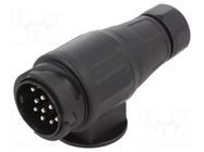 Connector: automotive; plug; for cable; PIN: 13; screw terminal TESAT