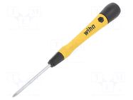 Screwdriver: precision; Phillips; PH0; Blade length: 50mm; ESD WIHA