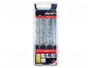 Drill set; steel; blister; PROFI GLAS; glass; 5mm,6mm,8mm; 3pcs. ALPEN-MAYKESTAG