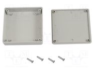 Enclosure: multipurpose; X: 80mm; Y: 80mm; Z: 20mm; 1551 MINI; ABS HAMMOND