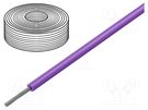 Wire; SiF; 1x1mm2; stranded; Cu; silicone; violet; -60÷180°C; 100m HELUKABEL