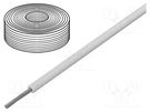 Wire; SiF; 1x0.5mm2; stranded; Cu; silicone; white; -60÷180°C; 100m HELUKABEL