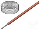 Wire; SiF; 1x0.5mm2; stranded; Cu; silicone; red; -60÷180°C; 100m HELUKABEL