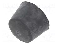Vibroisolation foot; Ø: 25mm; Shore hardness: 40±5; 289N; 68N/mm ELESA+GANTER