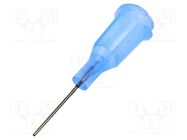 Needle: steel; 0.5"; Size: 24; straight; 0.31mm; Body: light-blue FISNAR