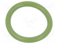 O-ring gasket; FPM; Thk: 3mm; Øint: 21mm; green; -20÷200°C 