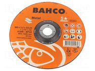 Cutting wheel; Ø: 180mm; Disc thick: 3.2mm; steel; 22.23mm BAHCO