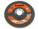 Flap grinding wheels; Ø: 125mm; Øhole: 22.23mm; Granularity: 40 BAHCO