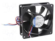 Fan: DC; axial; 24VDC; 80x80x25.4mm; 78.8m3/h; 32dBA; slide EBM-PAPST