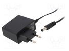 Power supply: switched-mode; mains,plug; 12VDC; 1.33A; 15W; 84.5% ESPE