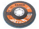 Flap grinding wheels; Ø: 125mm; Øhole: 22.23mm; Granularity: 80 BAHCO
