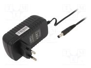 Power supply: switched-mode; mains,plug; 24VDC; 1A; 24W; Plug: EU CELLEVIA POWER