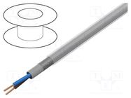 Wire; ÖLFLEX® CLASSIC 100 CY; 2x0.75mm2; PVC; transparent,grey LAPP