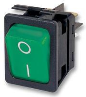 ROCKER SWITCH, DPST, 16A, 250VAC, PANEL