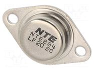 Transistor: NPN; bipolar; 180V; 16A; 150W; TO3 NTE Electronics