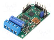 DC-motor driver; 21.77kHz; analog,RC,TTL,USB; 30A; Uin log: 3.3V POLOLU