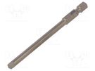 Screwdriver bit; square; #3; Overall len: 90mm; PROFESSIONAL WIHA