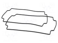 Gasket; -40÷150°C; Gasket material: silicone rubber; 2pcs. HAMMOND