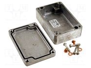 Enclosure: multipurpose; X: 64mm; Y: 98mm; Z: 36mm; 1590Z; aluminium HAMMOND