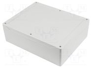 Enclosure: multipurpose; X: 240mm; Y: 300mm; Z: 95mm; 1555; ABS; grey HAMMOND