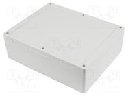 Enclosure: multipurpose; X: 240mm; Y: 300mm; Z: 95mm; 1555; grey; IP68 HAMMOND