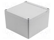 Enclosure: multipurpose; X: 140mm; Y: 140mm; Z: 90mm; 1555; ABS; grey HAMMOND