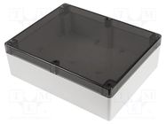 Enclosure: multipurpose; X: 240mm; Y: 300mm; Z: 95mm; 1554; grey; IP68 HAMMOND