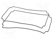 Gasket; for enclosures; Kit: rubber gasket x2; 2pcs. HAMMOND