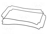 Gasket; for enclosures; Kit: rubber gasket x2; 2pcs. HAMMOND