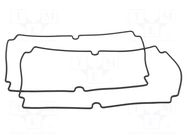 Gasket; for enclosures; Kit: rubber gasket x2; 2pcs. HAMMOND