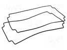 Gasket; for enclosures; HM-1554U; Kit: rubber gasket x2; 2pcs. HAMMOND