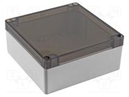 Enclosure: multipurpose; X: 140mm; Y: 140mm; Z: 60mm; 1554; grey; IP68 